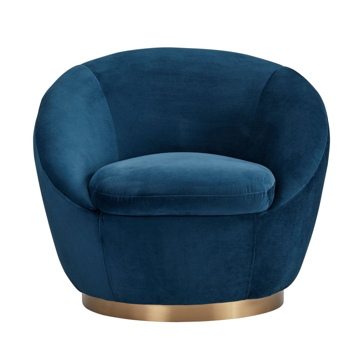 Armen Living Yves Eucalyptus/Carb P2 Plywood,Z-Spring,Foam,Fabric,Metal Rotation Base 100% Polyester Swivel Chair