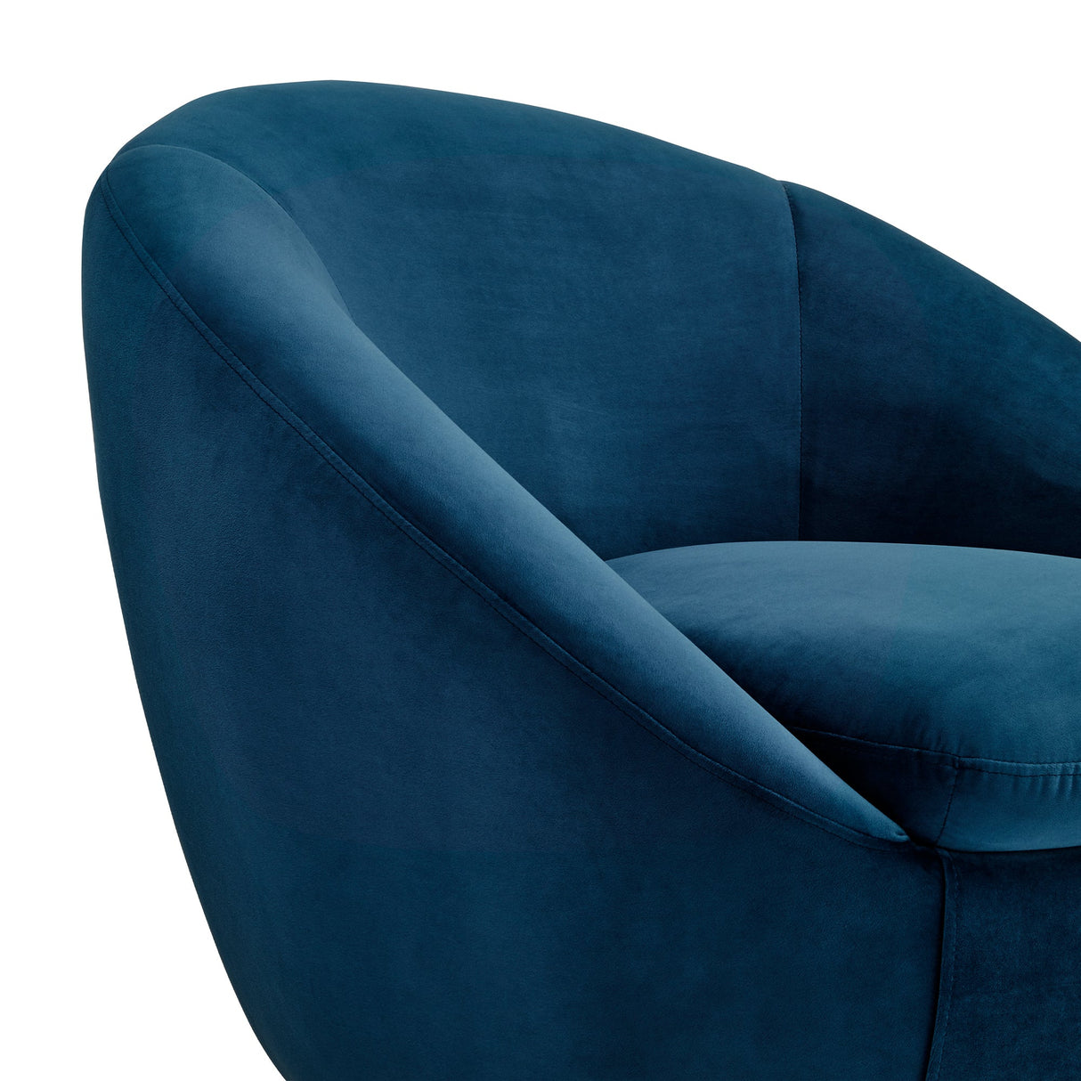 Armen Living Yves Eucalyptus/Carb P2 Plywood,Z-Spring,Foam,Fabric,Metal Rotation Base 100% Polyester Swivel Chair