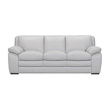 Armen Living Zanna 100% Genuine Leather/Wood 100% Genuine Leather Sofa