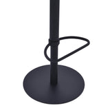 Armen Living Zuma Matte Black Metal Finish/Faux Leather/Leatherette 100% Polyurethane Barstool