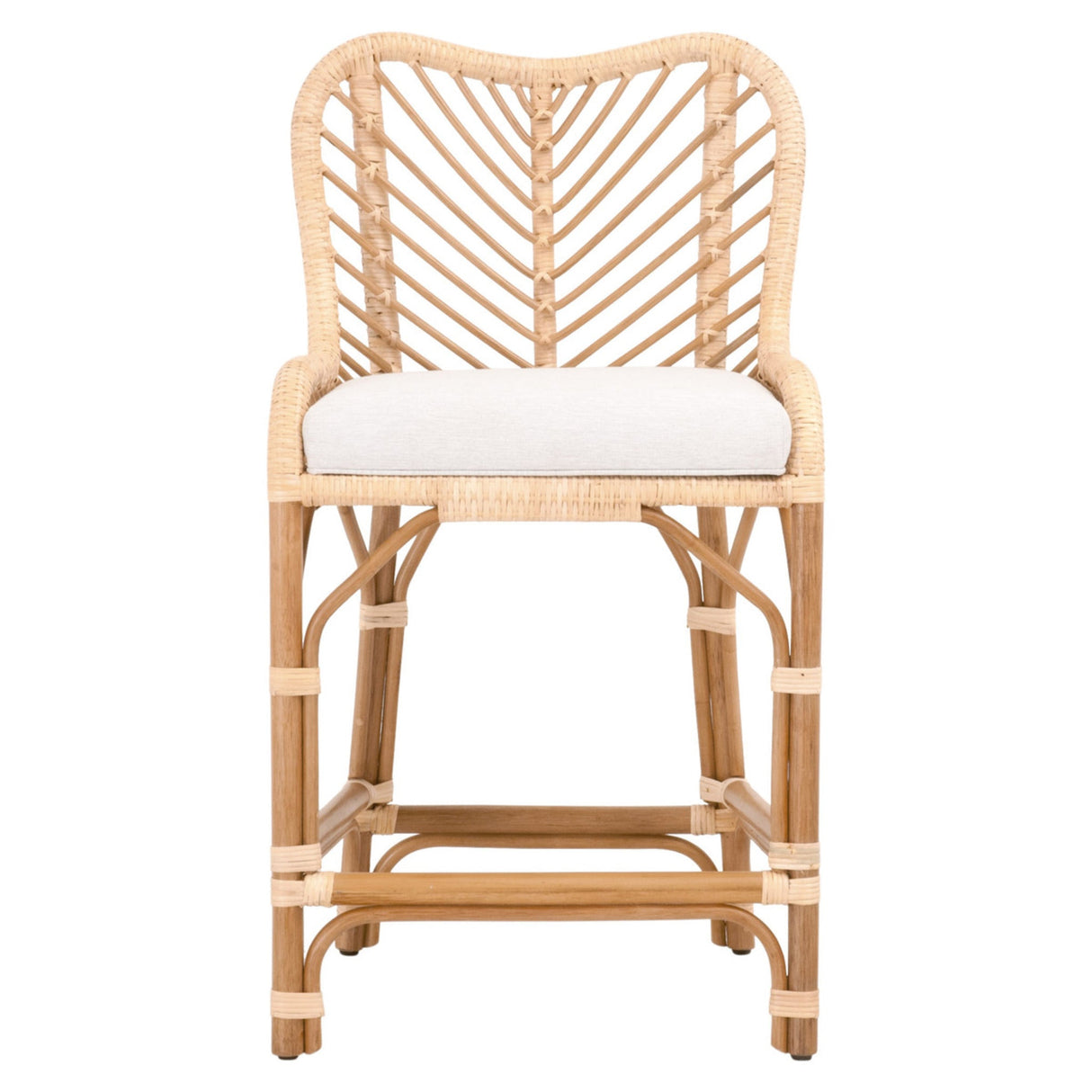 Essentials For Living Woven Laguna Counter Stool 6833CS.NAT-R/WHT/NR