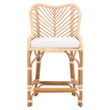 Essentials For Living Woven Laguna Counter Stool 6833CS.NAT-R/WHT/NR