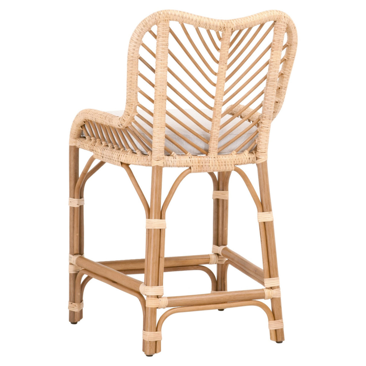 Essentials For Living Woven Laguna Counter Stool 6833CS.NAT-R/WHT/NR