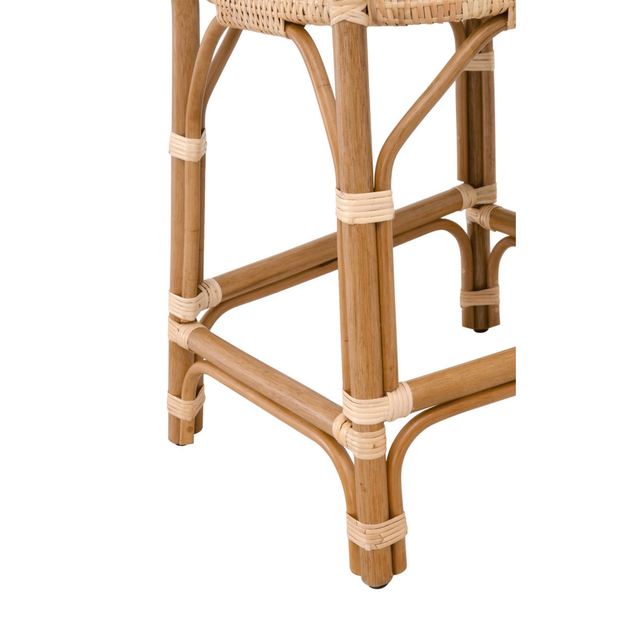 Essentials For Living Woven Laguna Counter Stool 6833CS.NAT-R/WHT/NR