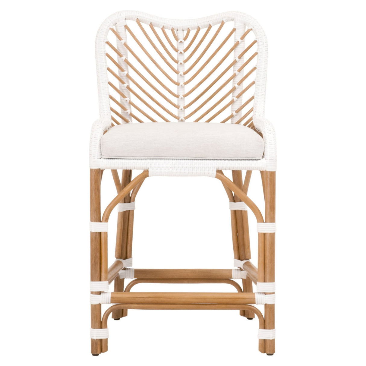 Essentials For Living Woven Laguna Counter Stool 6833CS.WHT-S/WHT/NR