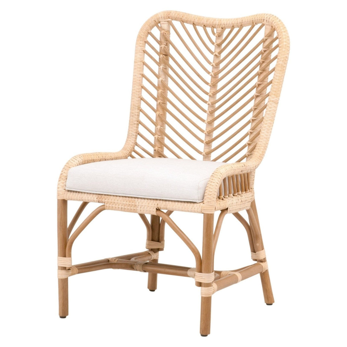 Essentials For Living Woven Laguna Dining Chair, Set of 2 6833.NAT-R/WHT/NR