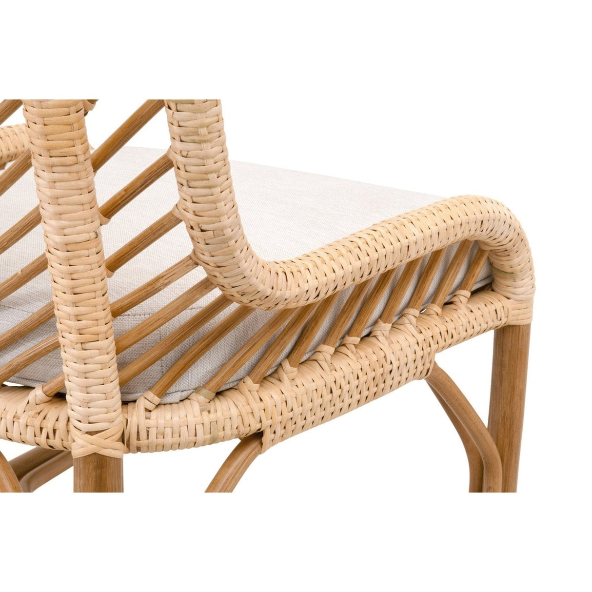 Essentials For Living Woven Laguna Dining Chair, Set of 2 6833.NAT-R/WHT/NR