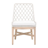 Essentials For Living Woven - Outdoor Lattis Outdoor Dining Chair 6803.WHT/WHT/GT