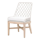 Essentials For Living Woven - Outdoor Lattis Outdoor Dining Chair 6803.WHT/WHT/GT