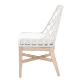 Essentials For Living Woven - Outdoor Lattis Outdoor Dining Chair 6803.WHT/WHT/GT