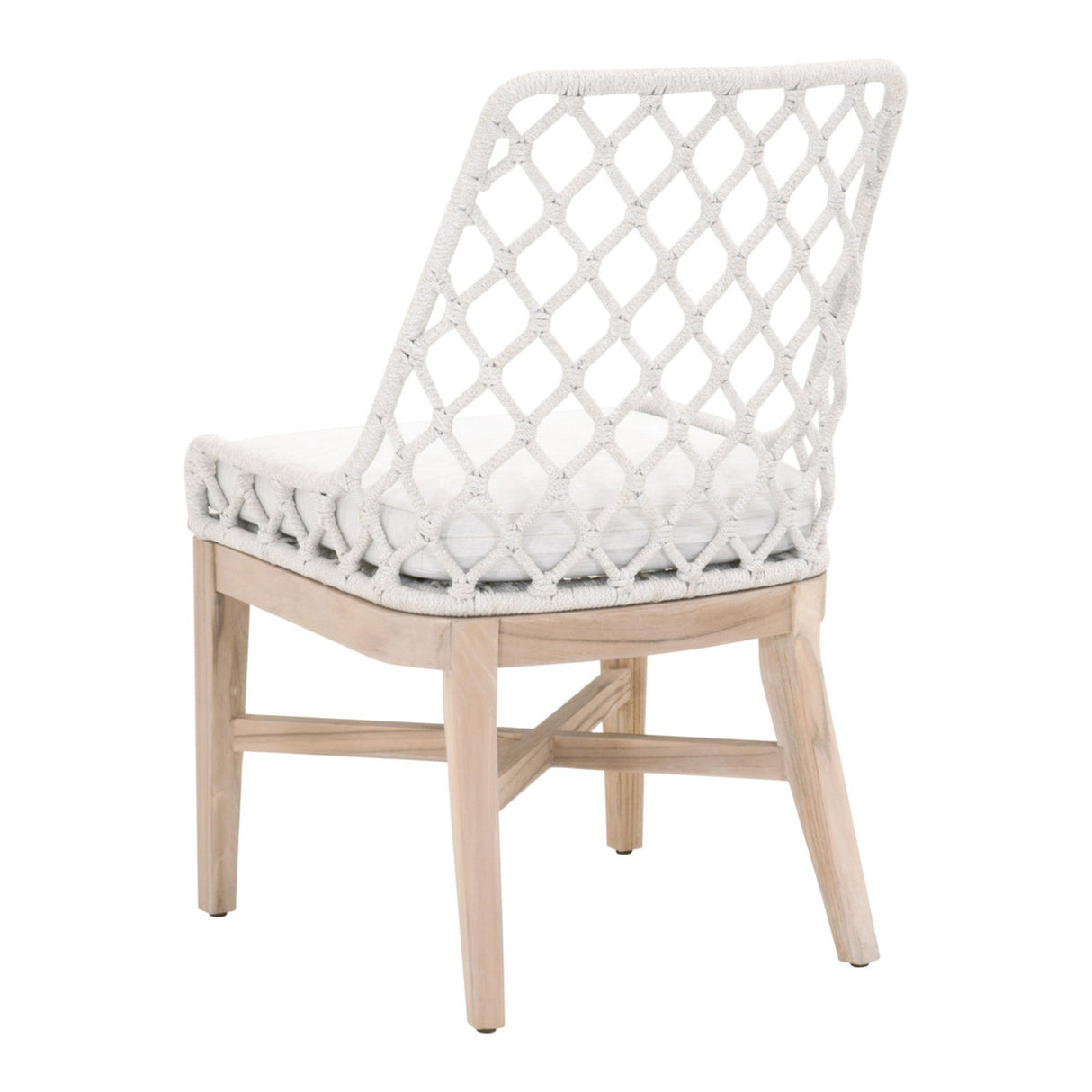 Essentials For Living Woven - Outdoor Lattis Outdoor Dining Chair 6803.WHT/WHT/GT