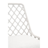 Essentials For Living Woven - Outdoor Lattis Outdoor Dining Chair 6803.WHT/WHT/GT