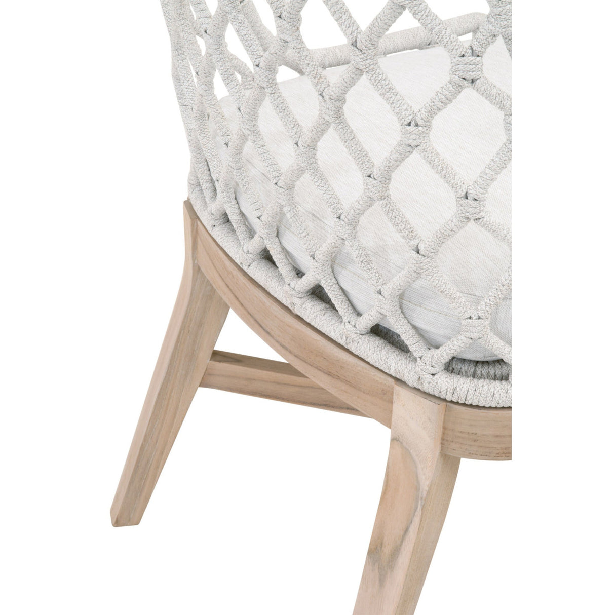 Essentials For Living Woven - Outdoor Lattis Outdoor Dining Chair 6803.WHT/WHT/GT