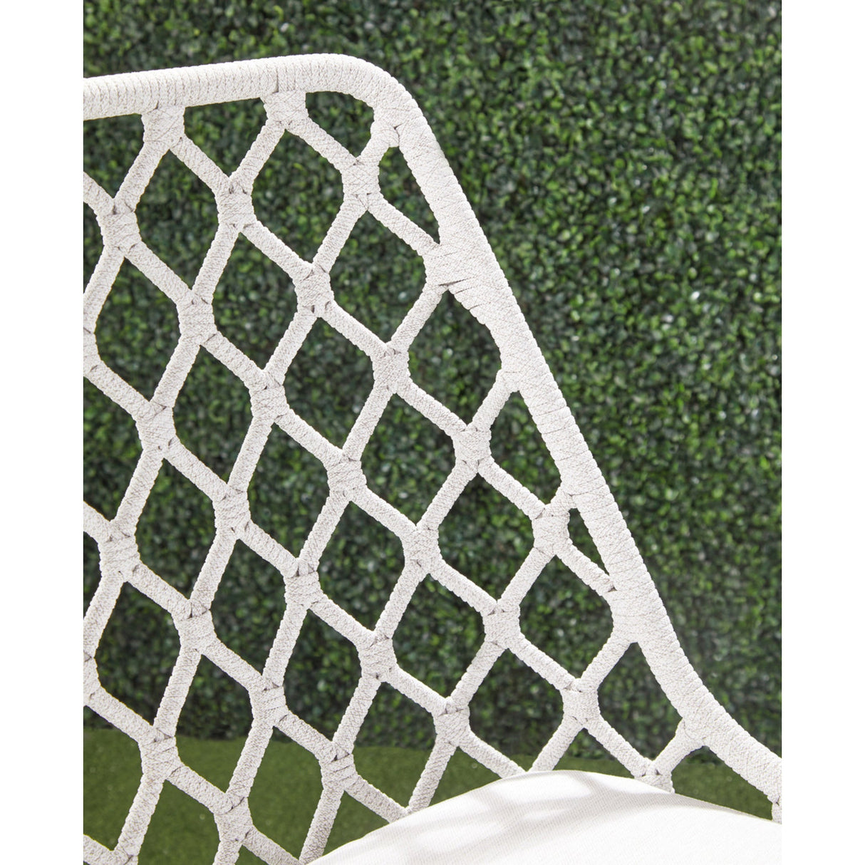 Essentials For Living Woven - Outdoor Lattis Outdoor Dining Chair 6803.WHT/WHT/GT