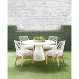 Essentials For Living Woven - Outdoor Lattis Outdoor Dining Chair 6803.WHT/WHT/GT