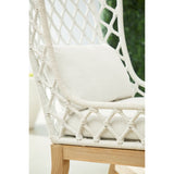 Essentials For Living Woven - Outdoor Lattis Outdoor Wing Chair 6804.WHT/WHT/GT