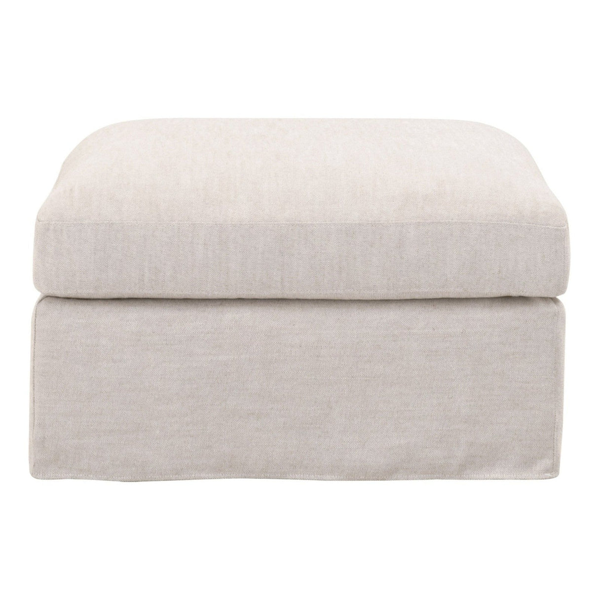 Essentials For Living Stitch & Hand - Upholstery Lena Modular Slipcover Ottoman 6603-0.BISQ