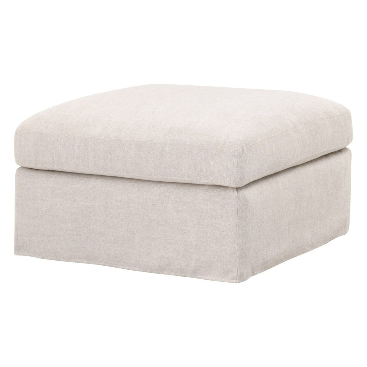 Essentials For Living Stitch & Hand - Upholstery Lena Modular Slipcover Ottoman 6603-0.BISQ