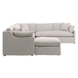 Essentials For Living Stitch & Hand - Upholstery Lena Modular Slipcover Ottoman 6603-0.BISQ