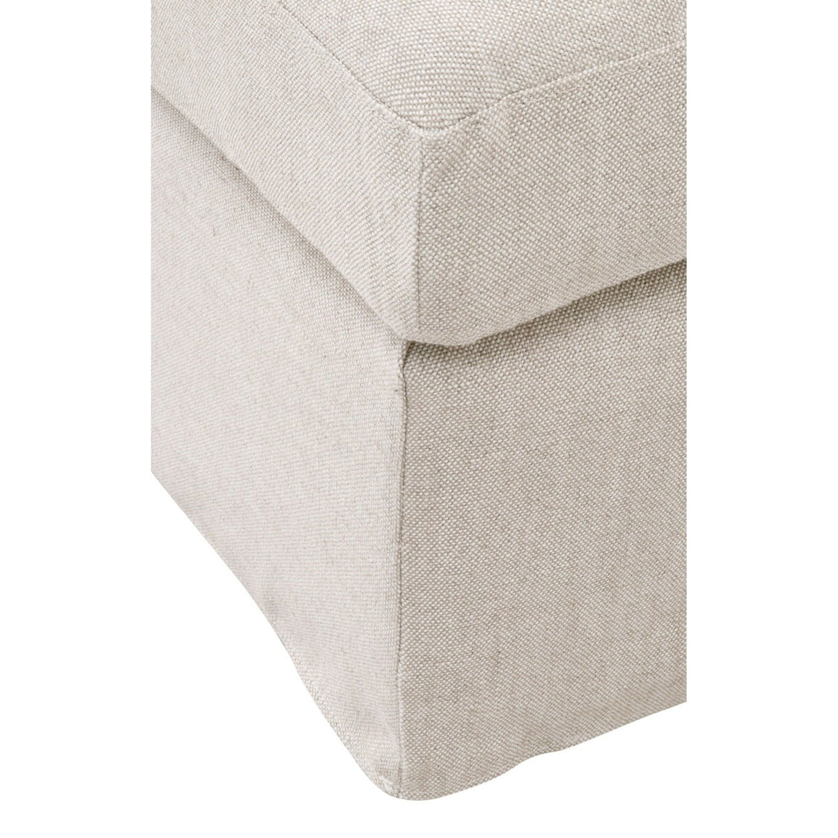 Essentials For Living Stitch & Hand - Upholstery Lena Modular Slipcover Ottoman 6603-0.BISQ