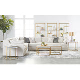 Essentials For Living Stitch & Hand - Upholstery Lena Modular Slipcover 2-Seat Left Slope Arm Sofa 6603-2S1LA.BISQ