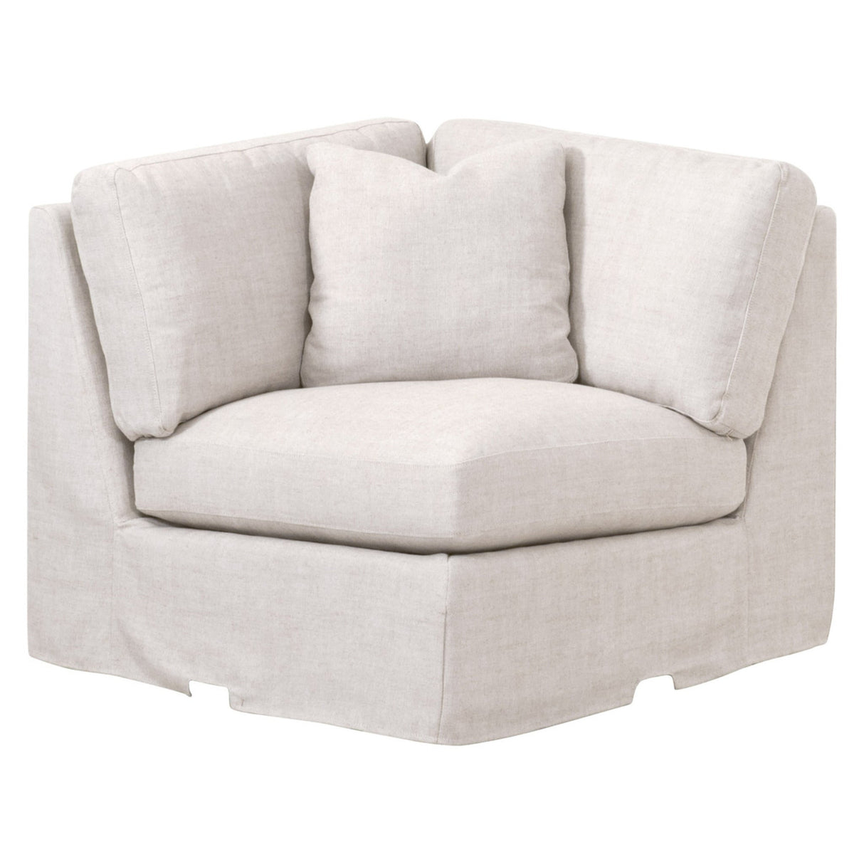 Essentials For Living Stitch & Hand - Upholstery Lena Modular Slipcover Corner Chair 6603-CRN.BISQ