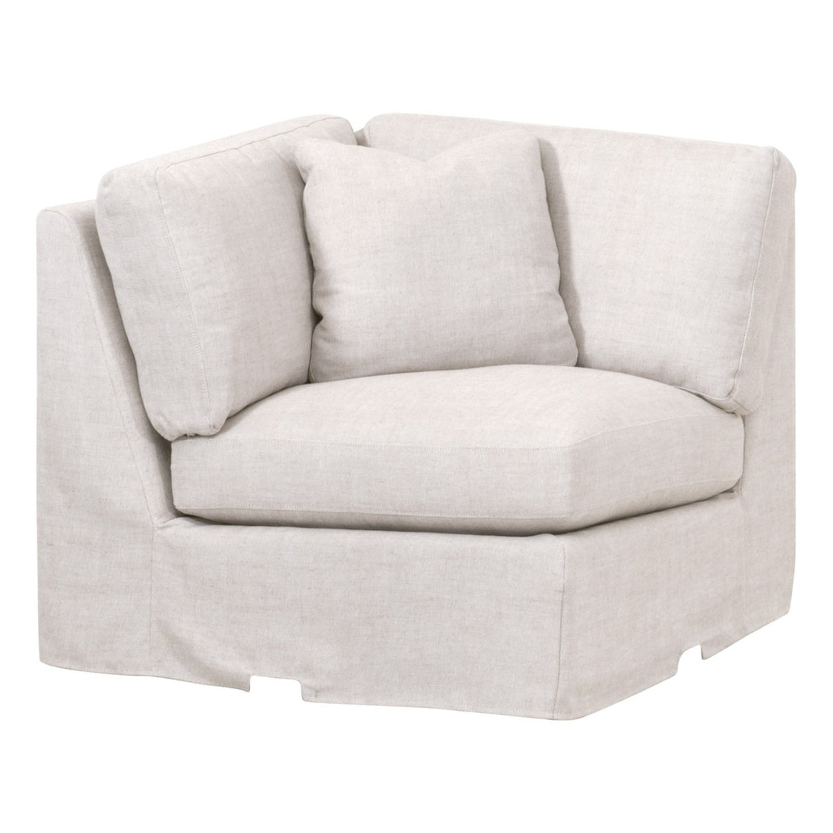 Essentials For Living Stitch & Hand - Upholstery Lena Modular Slipcover Corner Chair 6603-CRN.BISQ