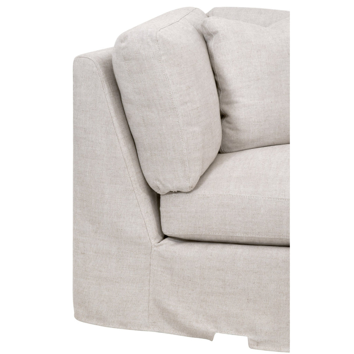 Essentials For Living Stitch & Hand - Upholstery Lena Modular Slipcover Corner Chair 6603-CRN.BISQ