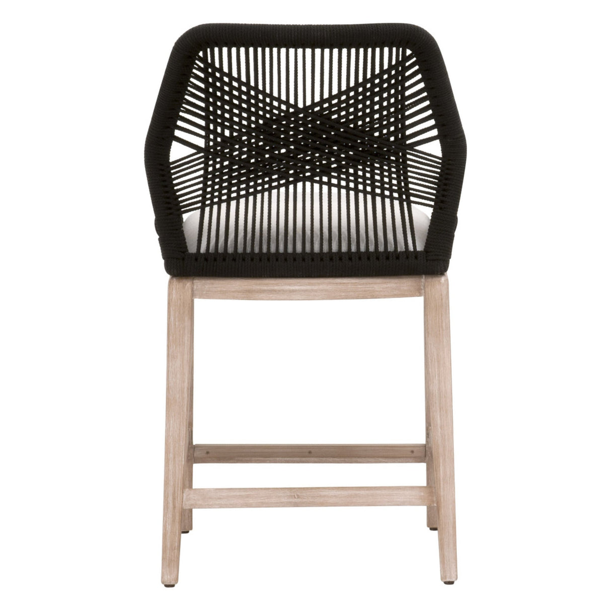 Essentials For Living Woven Loom Limited Edition Counter Stool 6808CS.BLK/WHT/NG