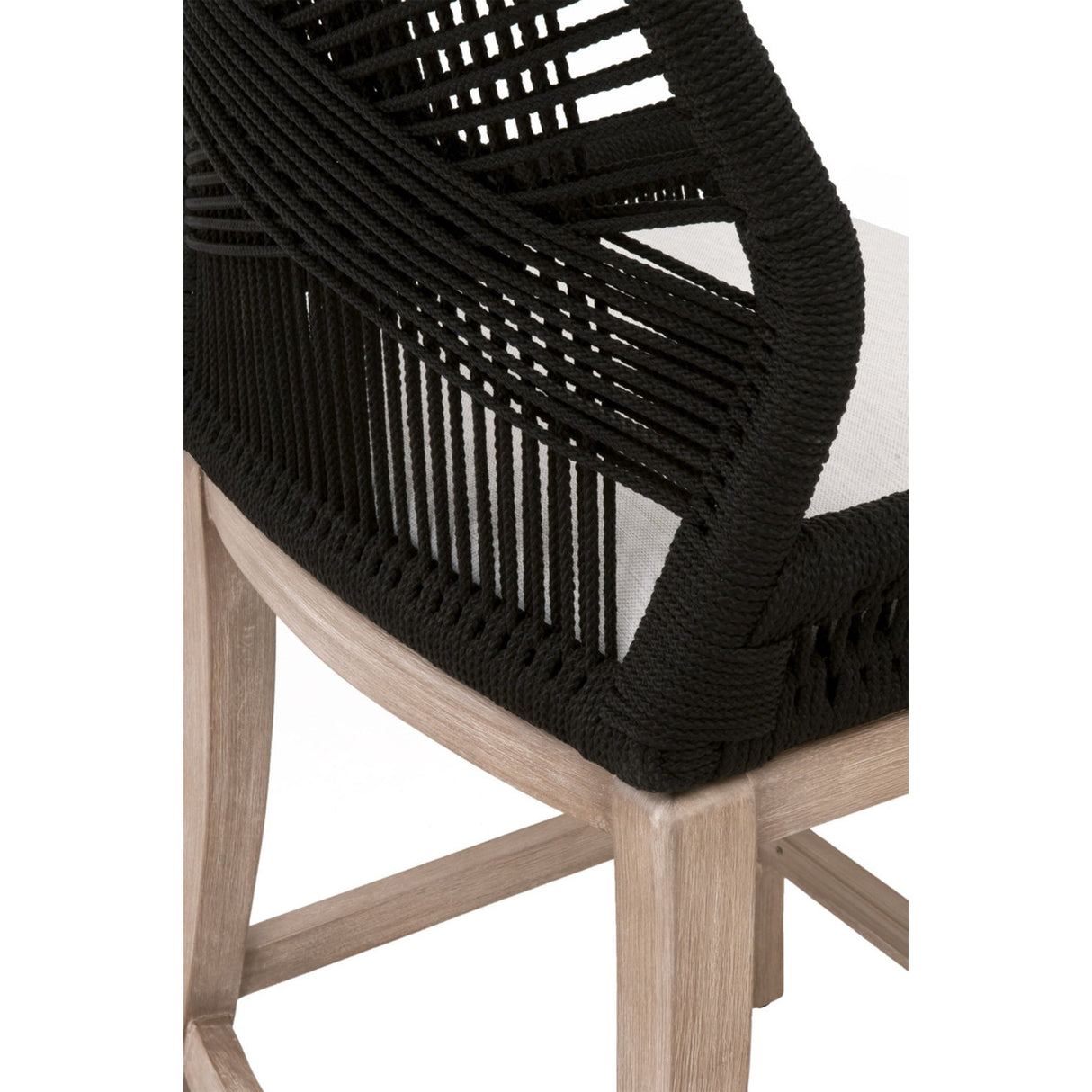 Essentials For Living Woven Loom Limited Edition Counter Stool 6808CS.BLK/WHT/NG