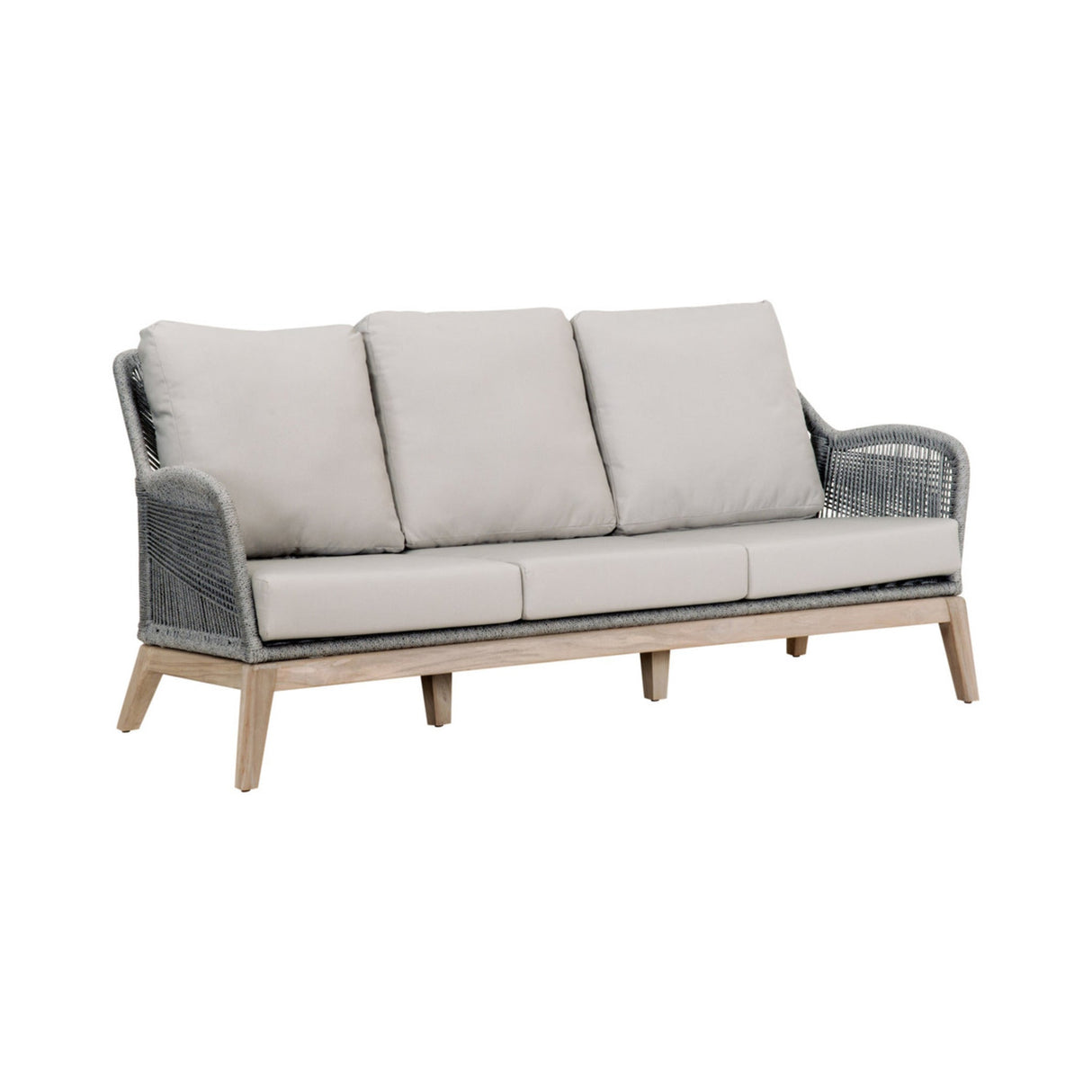 Essentials For Living Woven - Outdoor Loom Outdoor 79" Sofa 6817-3.PLA/SG/GT