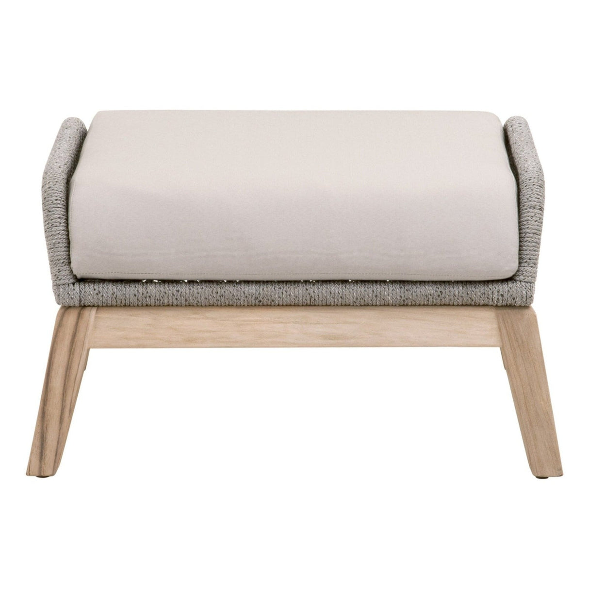 Essentials For Living Woven - Outdoor Loom Outdoor Footstool 6817FS.PLA-R/SG/GT