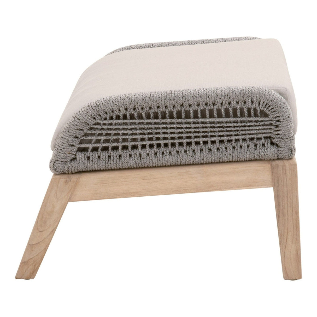 Essentials For Living Woven - Outdoor Loom Outdoor Footstool 6817FS.PLA-R/SG/GT