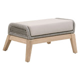 Essentials For Living Woven - Outdoor Loom Outdoor Footstool 6817FS.PLA-R/SG/GT