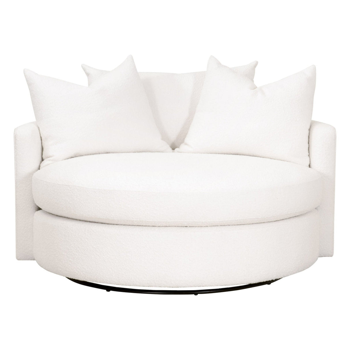 Essentials For Living Stitch & Hand - Upholstery Lourne Grand Swivel Sofa Chair 6644.BOU-SNO