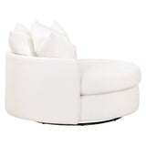 Essentials For Living Stitch & Hand - Upholstery Lourne Grand Swivel Sofa Chair 6644.BOU-SNO