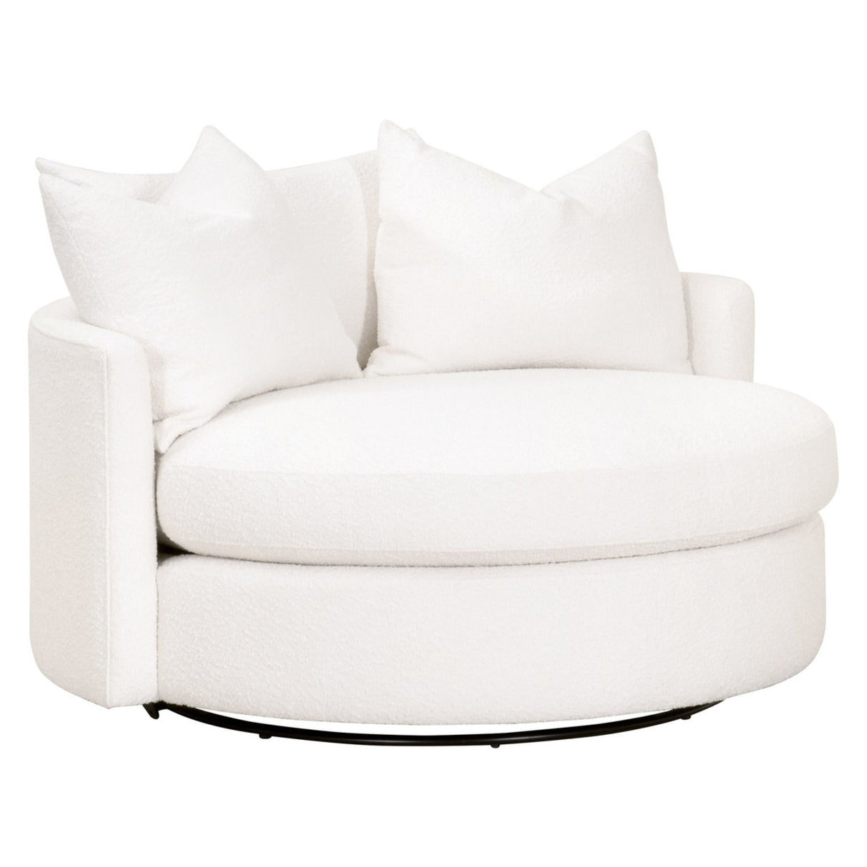 Essentials For Living Stitch & Hand - Upholstery Lourne Grand Swivel Sofa Chair 6644.BOU-SNO