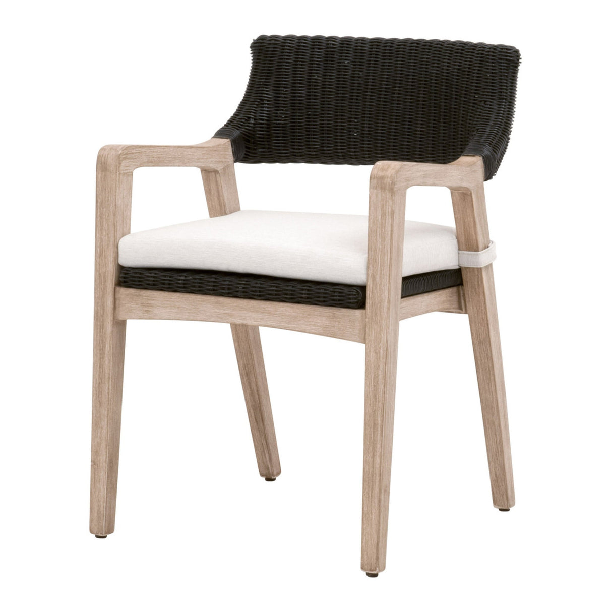 Essentials For Living Woven Lucia Arm Chair 6810.BLR/WHT/NG