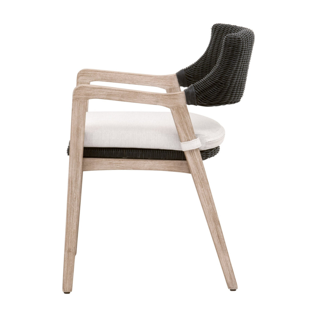 Essentials For Living Woven Lucia Arm Chair 6810.BLR/WHT/NG