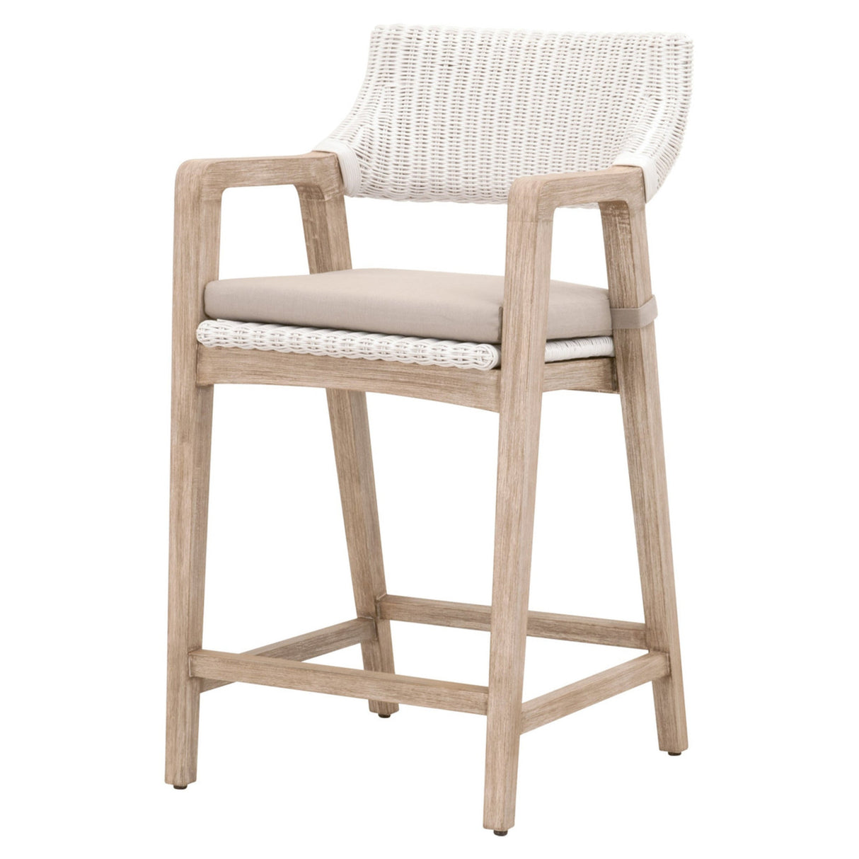 Essentials For Living Woven Lucia Counter Stool 6810CS.WTR/LGRY/NG