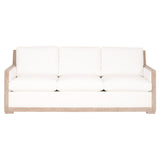 Essentials For Living Stitch & Hand - Dining & Bedroom Manhattan 85" Wood Trim Sofa 6720-3.LPPRL/NG