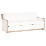 Essentials For Living Stitch & Hand - Dining & Bedroom Manhattan 85" Wood Trim Sofa 6720-3.LPPRL/NG