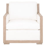 Essentials For Living Stitch & Hand - Dining & Bedroom Manhattan Wood Trim Sofa Chair 6720-1.LPPRL/NG