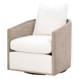 Essentials For Living Stitch & Hand - Dining & Bedroom McGuire Swivel Club Chair 6643.BOU-SNO/NG