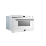 Forno Espresso Capoliveri 24" Microwave Drawer in White- FMWDR3000-24WHT