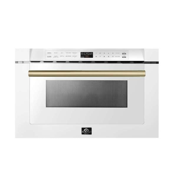 Forno Espresso Capoliveri 24" Microwave Drawer in White- FMWDR3000-24WHT