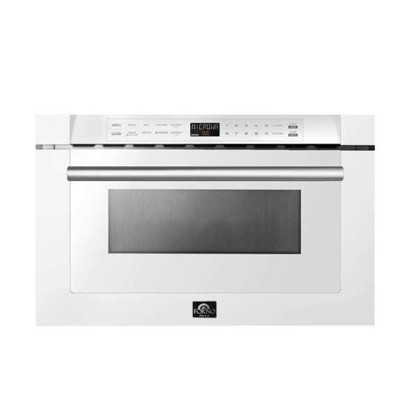 Forno Espresso Capoliveri 24" Microwave Drawer in White- FMWDR3000-24WHT