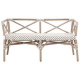 Essentials For Living The Hamptons Palisades Bench 4120.STO-WHT/MGRY