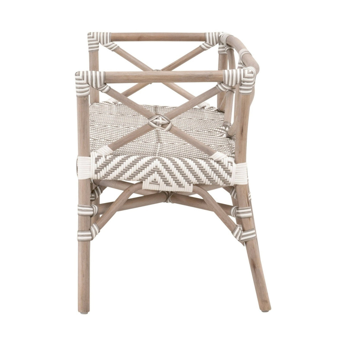 Essentials For Living The Hamptons Palisades Bench 4120.STO-WHT/MGRY