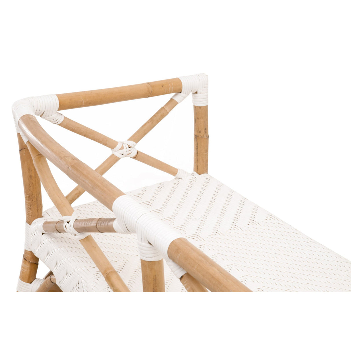 Essentials For Living The Hamptons Palisades Bench 4120.WHT/NAT